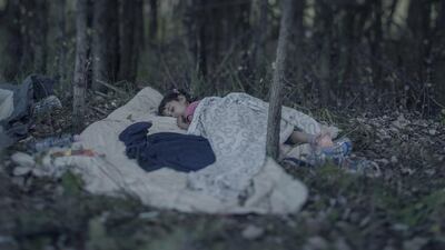 Lamar, 5, in Horgos, Serbia: The dolls, toy train and ball are at home in Baghdad, Iraq. Lamar often talks of them when home is mentioned. The bomb changed everything. The family were on their way to buy food when it dropped close to their house. It is not possible to live there any more, says Lamar’s grandmother. After two attempts to cross the sea from Turkey in a rubber boat they succeeded in reaching Hungary’s closed border. Now Lamar sleeps on a blanket in the forest, scared, frozen and sad.