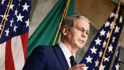 US Treasury Secretary Scott Bessent speaks during a press conference to outline further sanctions against Iran, at the Treasury Department in Washington, DC. Reuters