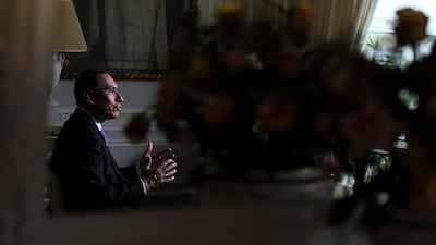Peruvian President Martin Vizcarra speaks during an interview with Reuters on the sidelines of the United Nations General Assembly in New York. Reuters