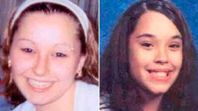 Amanda Marie Berry (L), missing since April 2003, and Georgina Lynn Dejesus, missing since April 2004, have been reported found in Cleveland, Ohio, not far from where they were abducted. A third girl, Michelle Knight, was found at the same house. FBI handout / Reuters