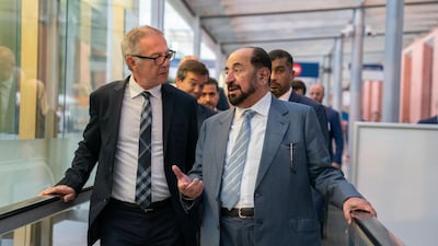 Dr Sheikh Sultan Bin Mohammed Al Qasimi, Supreme Council Member and Ruler of Sharjah, attends the opening of LIBER International Book Fair in Madrid on October 9, 2019. Courtesy Sharjah Media Office