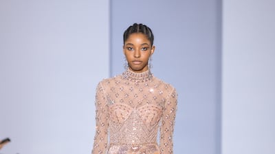 Skirts were covered in a mirrored finish.