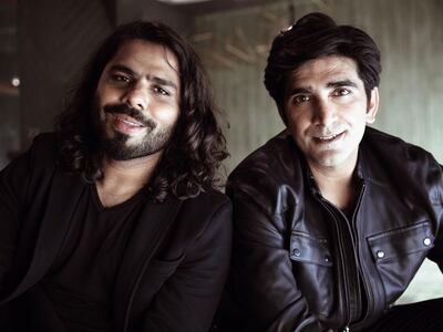Zohaib Kazi, left, and singer Ali Hamza
