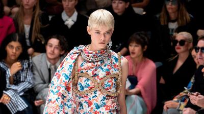 A look from J W Anderson spring / summer 2020. AFP