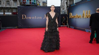 Tuppence Middleton arrives for the 'Downton Abbey' film world premiere in London on September 9, 2019. Getty Images