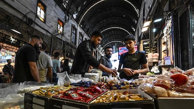The old market in Damascus. Syria is reopening its economy to foreign investment. AFP