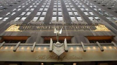 The Waldorf-Astoria hotel in New York.