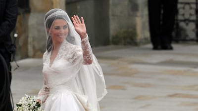 Kate Middleton's dress is the second-most searched for wedding gown of the decade, according to data by Find Me A Gift