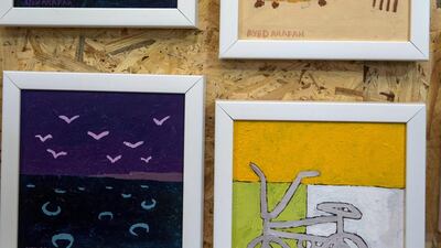 Works by Ayed Arafah. Heidi Levine for The National