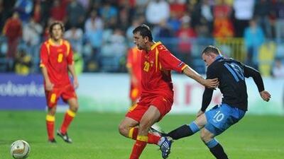 Wayne Rooney was sent off for lashing out with his boot against Miodrag Dzudovic in the England v Montenegro Euro 2012 qualifier. He will now miss all of England’s group matches in 2012 after Uefa banned him for three games last night.