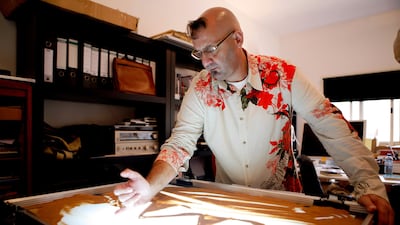 Luc Marin, also a sand artist, from France agrees; “It is so fine it is like powder,� says Marin. “When I first started, I just used sand from my garden and then later I collected it from the desert. Asmaa Al Hameli / The National