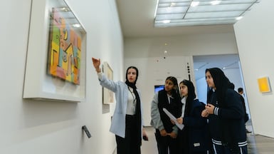 Museum Curriculum Portal allows teachers to link Louvre Abu Dhabi's artworks and artefacts directly to subjects taught across all school levels. Photo: Louvre Abu Dhabi