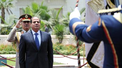 Egyptian president Abdel Fattah El Sisi in Cairo. AFP Photo