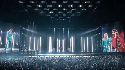 ABBA Voyage features holographic avatars of the group performing 'live' on stage running through an hour-and-a-half set, backed by a human and in-person 10-piece band. Johan Persson