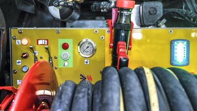 First Responder vehicles carry hoses and equipment to support the larger fire vehicles