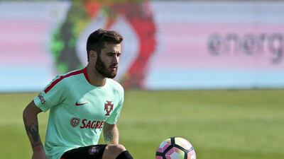 Rafa Silva trains with Portugal in Lisbon on August 31, 2016. Inacio Rosa / AFP