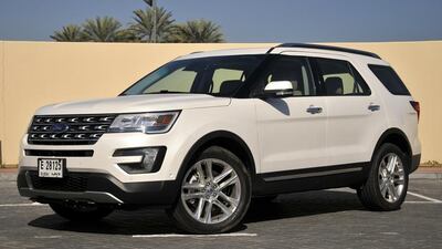 The Explorer comes with various drive modes but is best viewed as a ‘soft-roader’. Kevin Hackett for The National