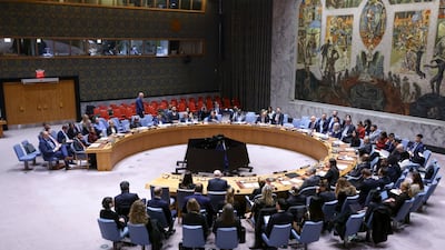 The GCC chief met the UN Security Council on Thursday. EPA