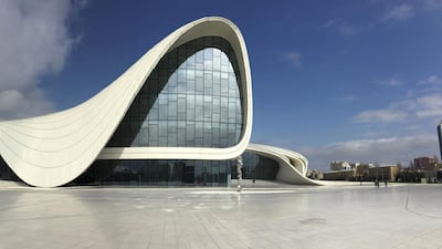 The Heydar Aliyev Center in Baku is home to a museum and an auditorium, and the distinct building is one of the globe's greatest examples of late architect Zaha Hadid's work. Photo by Rosemary Behan