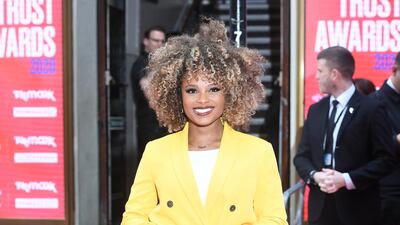 Singer Fleur East arrives at The Prince's Trust Awards held at the London Palladium on March 11, 2020. EPA