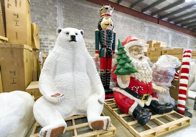 Peter the Polar Bear is named after Jacqui Allan's late father-in-law, because he "gave great big bear hugs". Chris Whiteoak / The National