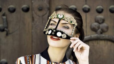 A model wears one of Katya Kovtunovich’s designs. Courtesy Alex Callueng