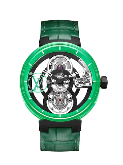 Tambour Moon Flying Tourbillon Poincon de Geneve by Louis Vuitton. Photo: Louis Vuitton