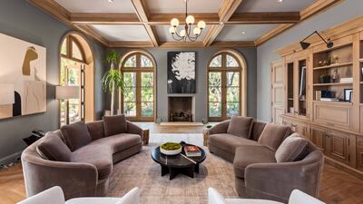 One of the living rooms in Drake's $88 million home that is on the market. All photo: Marc Angeles, MLS