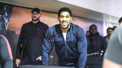 Anthony Joshua will take on Andy Ruiz Jr in ‘Clash on the Dunes’ in Saudi Arabia on December 7. Courtesy Diriyah Season