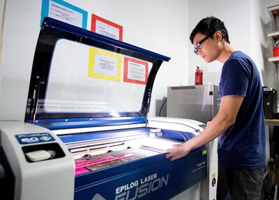 Vince Nyguen, 20, a rising junior at New York University Abu Dhabi in 2019, chose the next year to study abroad in Shanghai and New York. Emily Broad for The National