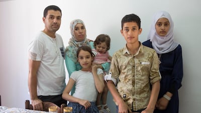 Syrians Yasir and his wife Suhir, daughters Bathoul (14), Heba (10), Haya (2) and son (12) arrived in Sicily in March 2018. UNHCR