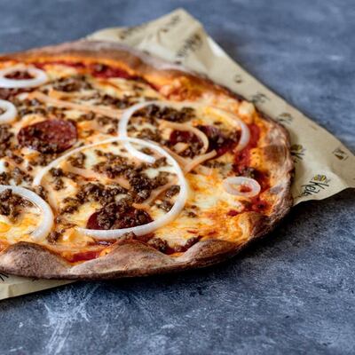 Carnivore Lovers pizza from The Keto Fix