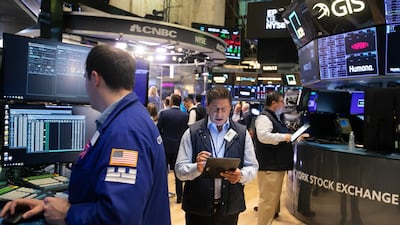 Traders at the New York Stock Exchange. Tensions in the Middle East will continue to put pressure on gains in equities. Bloomberg