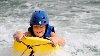 Umm Al Quwain Marine Club offers a range of water activities including kayaking, stand-up paddle-boarding, wakeboarding, water-skiing, windsurfing and even crab hunting for little ones. Courtesy UAQ Marine Club