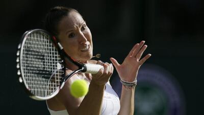 Jelena Jankovic is from Serbia but lives in Dubai. She hopes the crowd support she enjoys here will help her get through what is undoubtedly the match up of the first round. (AP Photo/Tim Ireland)