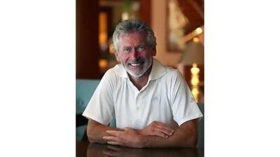 Paul Breitner takes time out at the Grand Hyatt hotel in Dubai.
