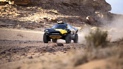Polymateria's revolutionary technology means any products used at the Extreme E race in Saudi Arabia can either be recycled or will biodegrade naturally if they are accidentally discarded in the desert. Courtesy Extreme E