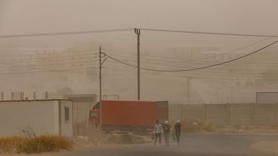 Dust and hot air, originating from the Arabian Peninsula, engulf Amman, Jordan. (File photo, for illustrative purposes.) Bloomberg