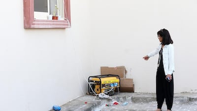 Villas complex in Khalifa A without the electricity and water. Courtesy Al Ittihad