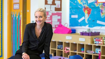 Naomi Williams, headmistress at Foremarke School, Al Barsha South, Dubai. Leslie Pableo for The National
