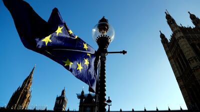 Mrs May planned to tell lawmakers Monday that she has received further assurances about her Brexit deal from the European Union (AP)