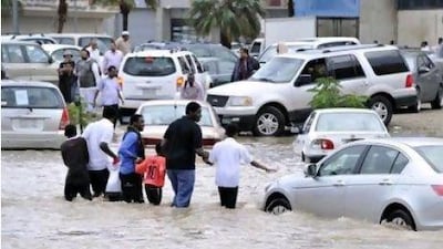 The damage during January's flood in Jeddah is estimated at 6 billion Saudi riyals.
