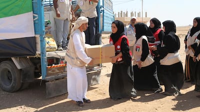 Set up by the Emirates Foundaton, Sanid began five years ago to give impassioned young Emiratis a platform to give back to the community by responding to and managing crises. Courtesy Emirates Foundation