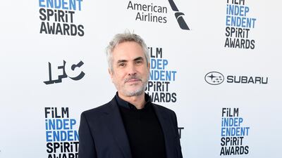 Alfonso Cuaron arrives at the 34th Film Independent Spirit Awards on Saturday, February 23, 2019. AP