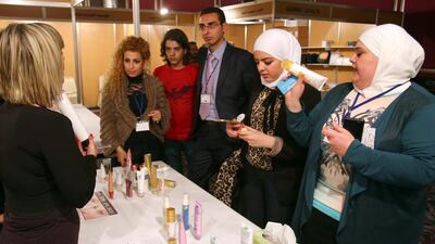 Syrian women refuse to let the war in Syria interrupt their beauty regimes, with some taking it as a form of therapy and escape from the horrors of war. Youssef Karwasgan / AFP Photo