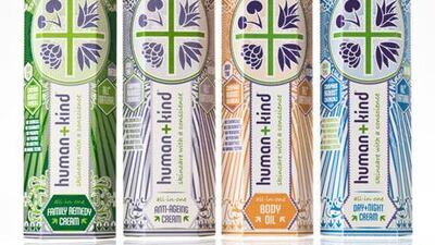 Human+Kind skin care range. Courtesy: Human+Kind