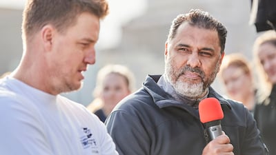 Pakistan great Waqar Younis speaks. Getty Images
