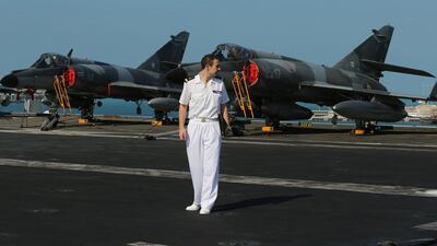 The visit to the UAE is the sixth for the Charles de Gaulle since 2001. Delores Johnson / The National