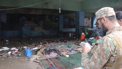 “The pressure of the blast was so strong, people were blown away. Everyone was running, shouting and searching for families,” said Mohammad Shehzad, 25, who had travelled in a group of 120 pilgrims. Rehan Khan / EPA