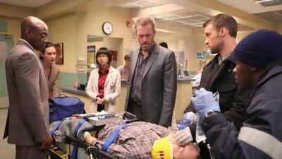 From left, Omar Epps, Odette Annable, Charlyne Yi, Hugh Laurie and Jesse Spencer in House. Courtesy Fox / AP Photo